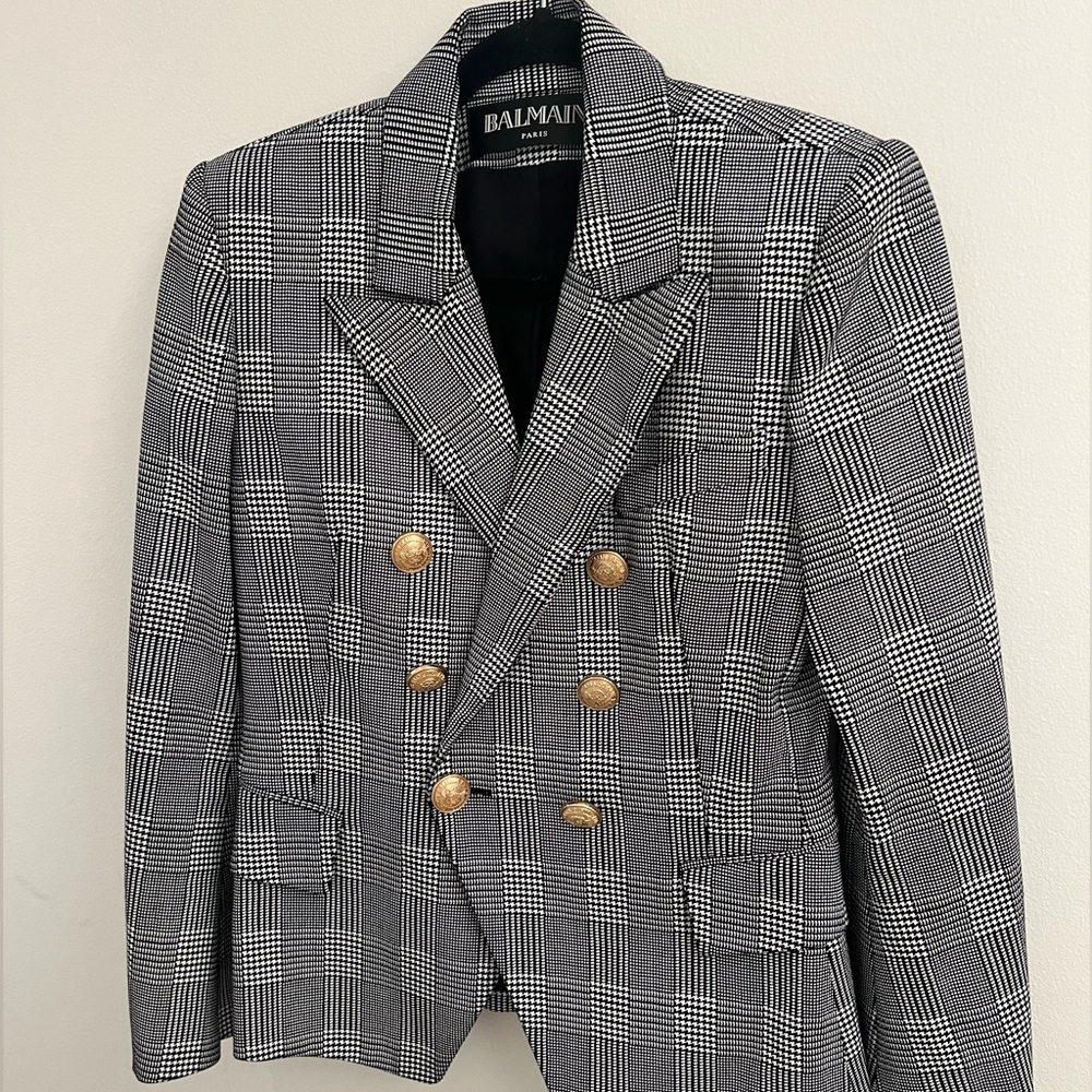 Balmain Houndstooth Jacket- size 40